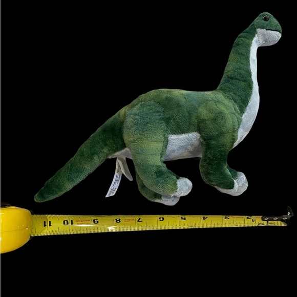 The Petting Zoo Toy BRACHIOSAURUS Dinosaur 14" Stuffed Animal/Plush, Green, GUC - Picture 9 of 9